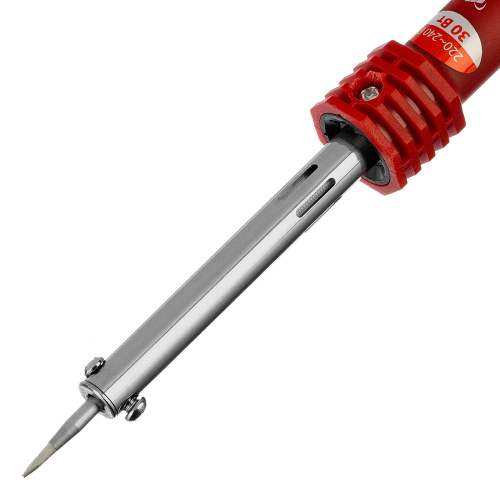 Паяльник, пластиковая рукоятка, медный наконечник с долговечным защитным покрытием, 220 В, 30 W Matrix по ценам производителя в Санкт-Петербурге с доставкой по всей России