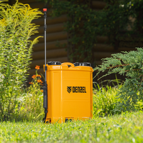 Опрыскиватель ранцевый аккумуляторный D-16LA, 16 л, 12 В, 8 Ач Denzel по ценам производителя в Санкт-Петербурге с доставкой по всей России