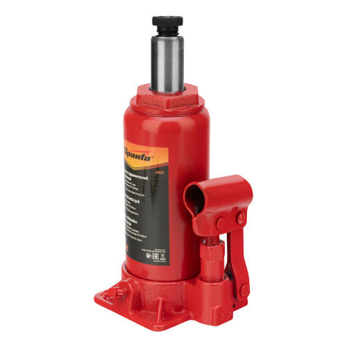 Домкрат гидравлический бутылочный, 5 т, h подъема 195-380 мм Sparta по ценам производителя в Санкт-Петербурге с доставкой по всей России