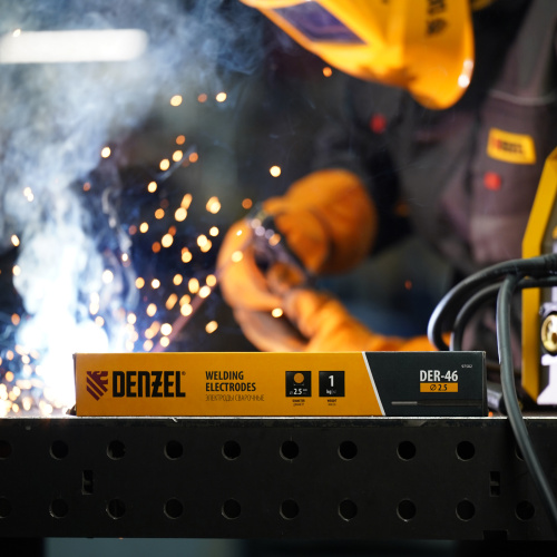 Электроды DER-46, диам. 2,5 мм, 1 кг., рутиловое покрытие Denzel по ценам производителя в Санкт-Петербурге с доставкой по всей России
