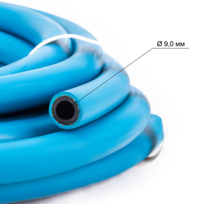Рукав резиновый для кислорода (III класс, синий) d=9мм, бухта 5м по ценам производителя в Санкт-Петербурге с доставкой по всей России