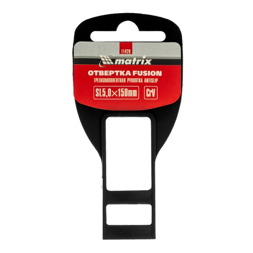 Отвертка Fusion, SL5 х 150 мм, CrV, трехкомпонентная рукоятка "Anti slip" Matrix по ценам производителя в Санкт-Петербурге с доставкой по всей России