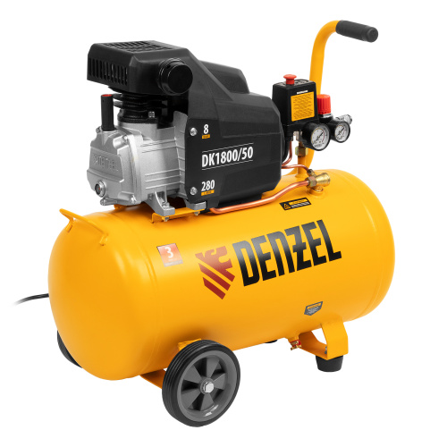 Компрессор воздушный DK1800/50, Х-PRO 1.8 кВт, 280л/мин, 50л Denzel по ценам производителя в Санкт-Петербурге с доставкой по всей России
