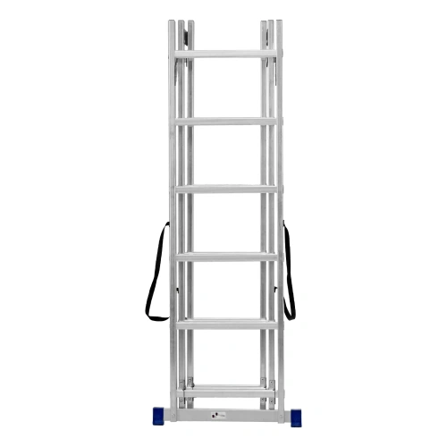 Лестница, 3 х 6 ступеней, алюминиевая, трехсекционная, Сибртех купить в Москве с доставкой по всей России | ProtosMarket.ru