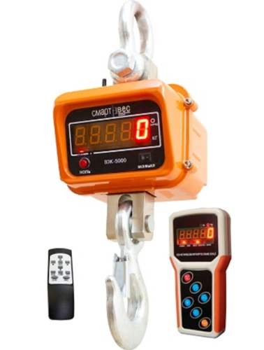 Весы крановые ВЭК-10000 лайт с дублированием показаний на пульт по ценам производителя в Санкт-Петербурге с доставкой по всей России