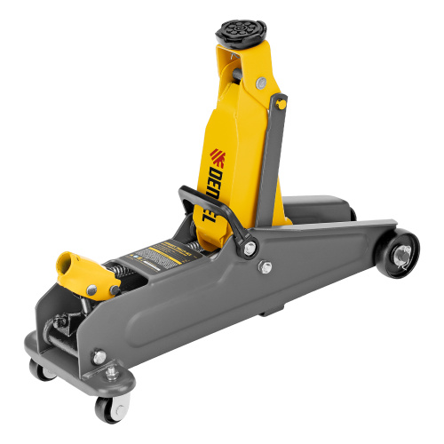 Домкрат гидравлический подкатной, 2 т, 135-385 мм, в пласт. кейсе Denzel по ценам производителя в Санкт-Петербурге с доставкой по всей России