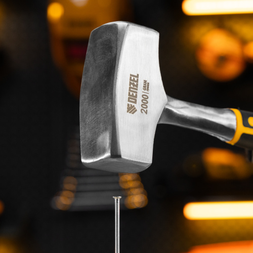 Кувалда 2 кг, цельнометаллическая, двухкомпонентная рукоятка Denzel купить в Москве с доставкой по всей России | ProtosMarket.ru