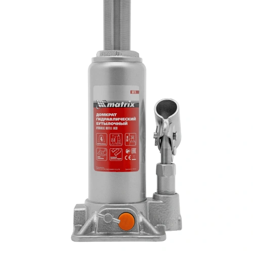Домкрат гидравлический бутылочный, 4 т, h подъема 194-372 мм, в пластиковом кейсе Matrix по ценам производителя в Санкт-Петербурге с доставкой по всей России