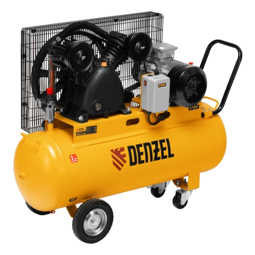 Компрессор воздушный рем. привод BCV 4000-T/100, 4,0 кВт, 100 литров, 690 л/мин Denzel по ценам производителя в Санкт-Петербурге с доставкой по всей России
