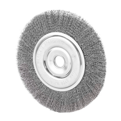 Щетка для УШМ, 200 мм, посадка 22.2 мм, плоская, витая проволока 0.3 мм Сибртех по ценам производителя в Санкт-Петербурге с доставкой по всей России