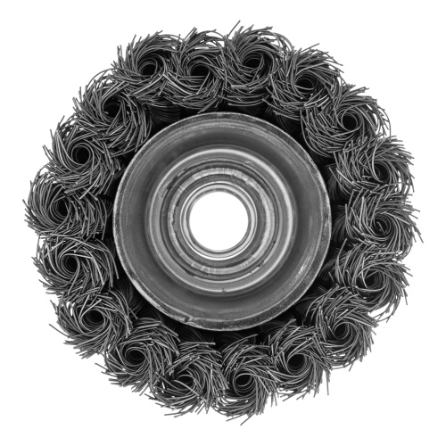 Щетка для УШМ, 75 мм, М14, "чашка", крученая проволока 0.35 мм Matrix по ценам производителя в Санкт-Петербурге с доставкой по всей России