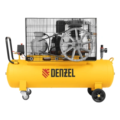 Компрессор воздушный, ременный привод BCI4000-T/100, 4.0 кВт, 100 литров, 690 л/мин Denzel купить в Москве с доставкой по всей России | ProtosMarket.ru