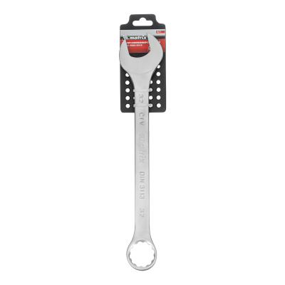 Ключ комбинированный, 32 мм, CrV, матовый хром Matrix купить в Москве с доставкой по всей России | ProtosMarket.ru