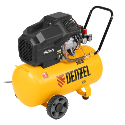 Компрессор воздушный DKV2200/50, Х-PRO 2.2 кВт, 400 л/мин, 50 л Denzel по ценам производителя в Санкт-Петербурге с доставкой по всей России