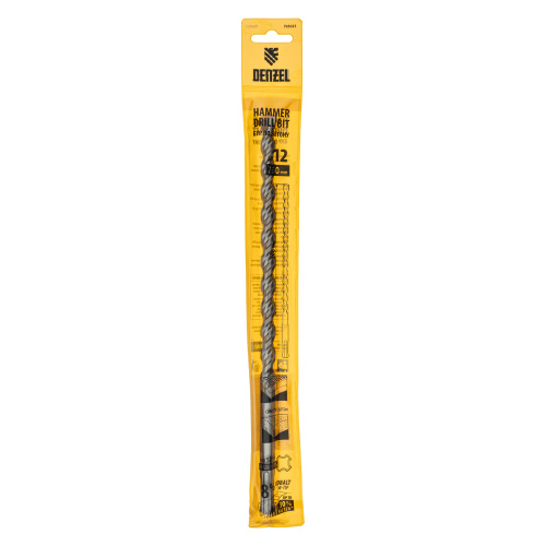 Бур по бетону, двойная спираль, три пылеотводящие кромки, 12 x 260 мм DENZEL по ценам производителя в Санкт-Петербурге с доставкой по всей России