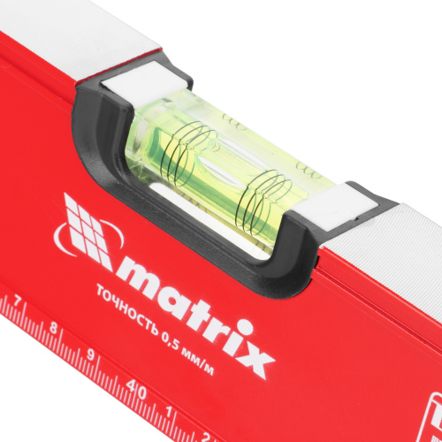 Уровень алюминиевый, фрезерованный, 3 глазка, рукоятки, 800 мм Matrix по ценам производителя в Санкт-Петербурге с доставкой по всей России