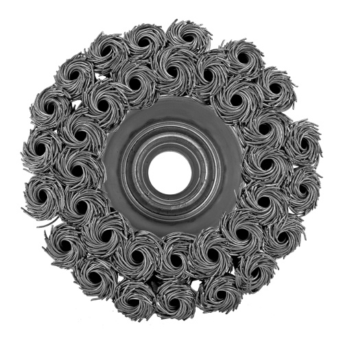 Щетка для УШМ, 75 мм, М14, "чашка", двухрядная, крученая проволока 0.35 мм Matrix купить в Москве с доставкой по всей России | ProtosMarket.ru