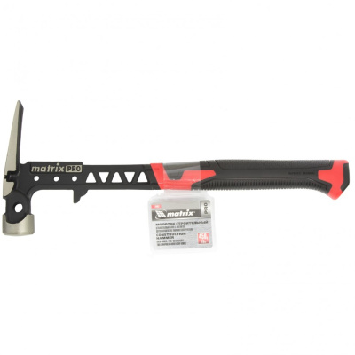 Молоток строительный, 450 г, цельнокованый, боек с магнитом, двухкомпонентная обрезиненная рукоятка Matrix Pro по ценам производителя в Санкт-Петербурге с доставкой по всей России