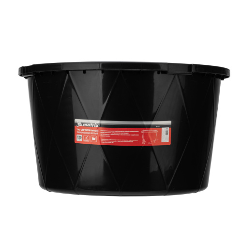 Таз строительный круглый универсальный, 120л, ударопрочный, с ребрами жесткости Matrix купить в Москве с доставкой по всей России | ProtosMarket.ru