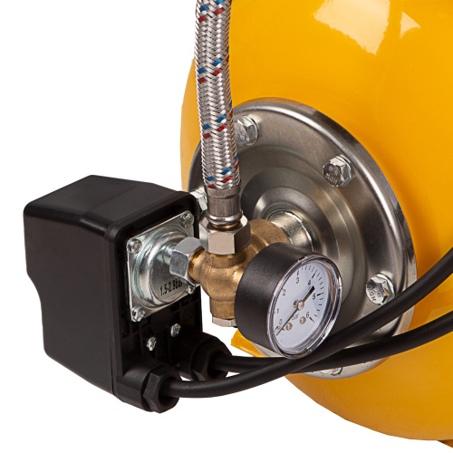 Насосная станция PS1100С, 1100 Вт, 4500 л/ч, ресивер 24 л, подъем 46 м, чугун Denzel по ценам производителя в Санкт-Петербурге с доставкой по всей России