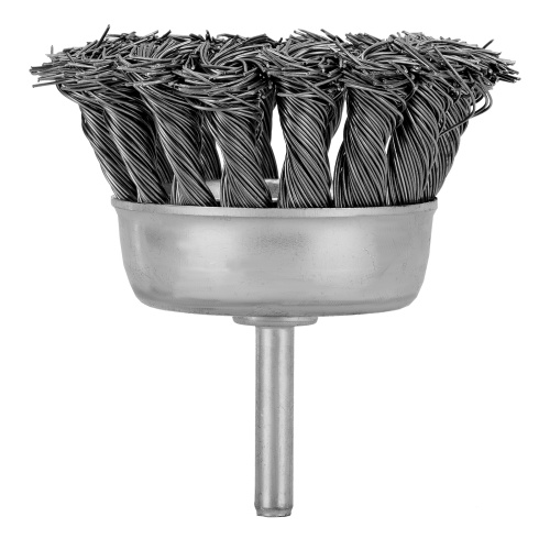 Щетка для дрели, 65 мм, "чашка" со шпилькой, крученая металлическая проволока Matrix по ценам производителя в Санкт-Петербурге с доставкой по всей России