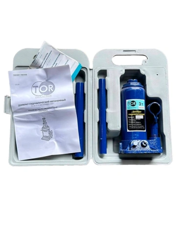 Домкрат гидравлический TOR ДГ-3 г/п 3,0 т (в пластиковом кейсе) по ценам производителя в Санкт-Петербурге с доставкой по всей России