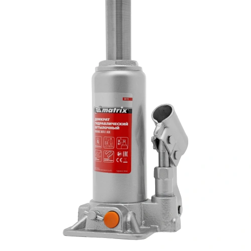 Домкрат гидравлический бутылочный, 4 т, h подъема 194-372 мм, в пластиковом кейсе Matrix по ценам производителя в Санкт-Петербурге с доставкой по всей России