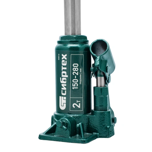 Домкрат гидравлический бутылочный, 2 т, 150-280 мм, в пласт. кейсе Сибртех по ценам производителя в Санкт-Петербурге с доставкой по всей России