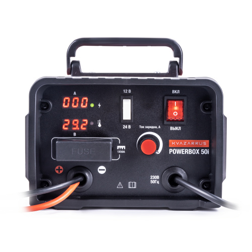 Инверторное зарядное устройство KVAZARRUS PowerBox 50i, цветная коробка по ценам производителя в Санкт-Петербурге с доставкой по всей России