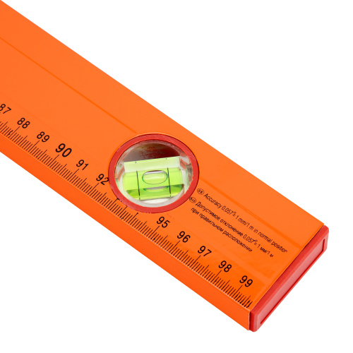 Уровень алюминиевый, 1000 мм, 3 глазка, желтый, линейка Sparta по ценам производителя в Санкт-Петербурге с доставкой по всей России