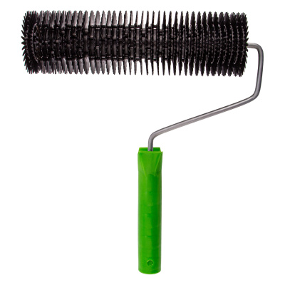 Валик игольчатый для наливных полов с ручкой, острая игла, 240 мм Сибртех купить в Москве с доставкой по всей России | ProtosMarket.ru