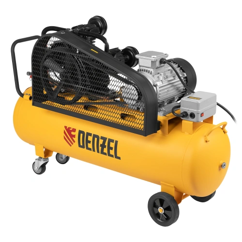 Компрессор воздушный BCW3000-T/100, ременный привод, 3.0 кВт, 100 литров, 520 л/мин Denzel по ценам производителя в Санкт-Петербурге с доставкой по всей России