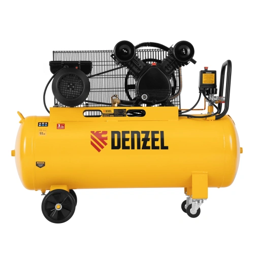 Компрессор воздушный BCV2200/100, ременный привод, 2.2 кВт, 100 литров, 370 л/мин Denzel по ценам производителя в Санкт-Петербурге с доставкой по всей России
