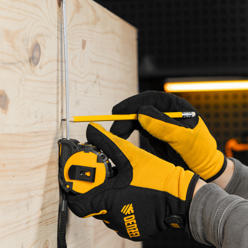 Рулетка 3м х 16мм, автоматич. фиксац., нейлон. покрытие, магнит. зацеп, двухстор. разметка Denzel купить в Москве с доставкой по всей России | ProtosMarket.ru