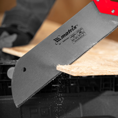 Пила для фанеры с запилом, 330 мм, двухкомпонентная рукоятка Matrix купить в Москве с доставкой по всей России | ProtosMarket.ru