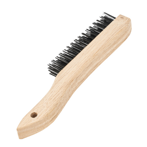 Щетка зачистная четырехрядная, закаленная прямая проволока с деревянной ручкой Сибртех по ценам производителя в Санкт-Петербурге с доставкой по всей России