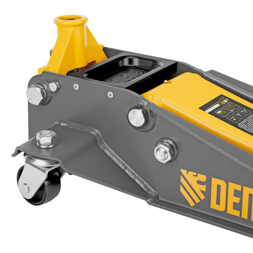 Домкрат гидравлический подкатной, 3 т, 125-470 мм, быстрый подъем, проф. Denzel по ценам производителя в Санкт-Петербурге с доставкой по всей России