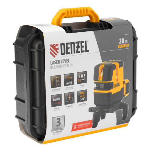 Лазерный уровень LX 05 Red, 20 м, 635 нм, аккумулятор Li 5200 mAh, резьба 5/8" Denzel купить в Москве с доставкой по всей России | ProtosMarket.ru