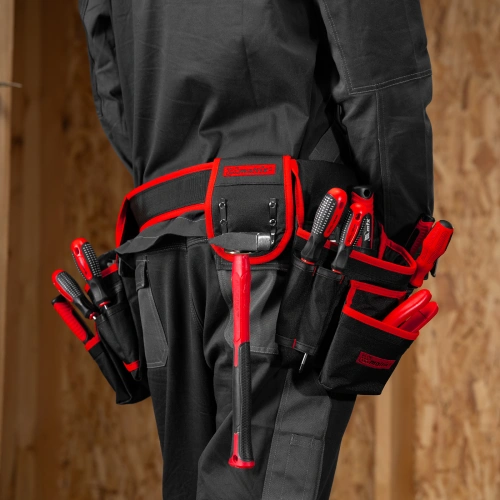 Сумка-пояс двойная, 20 карманов, держатель для молотка Matrix купить в Москве с доставкой по всей России | ProtosMarket.ru