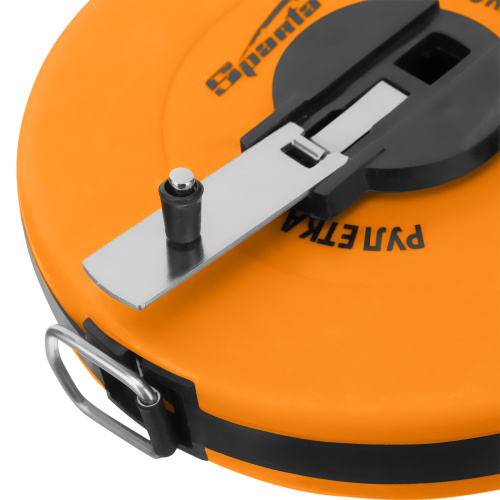 Рулетка геодезическая, 10 м х 12,5 мм, лента ПВХ, закрытый круглый корпус Sparta по ценам производителя в Санкт-Петербурге с доставкой по всей России