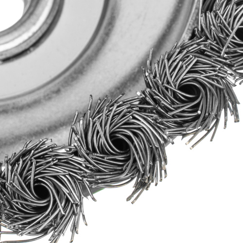 Щетка для УШМ, 125 мм, М14, "чашка", крученая металлическая проволока Сибртех по ценам производителя в Санкт-Петербурге с доставкой по всей России