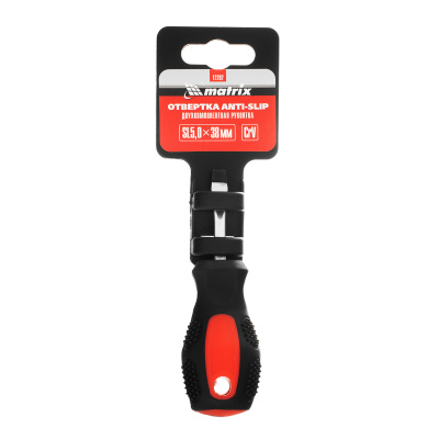 Отвертка Anti-Slip, SL5 х 38 мм, CrV, двухкомпонентная рукоятка Matrix купить в Москве с доставкой по всей России | ProtosMarket.ru
