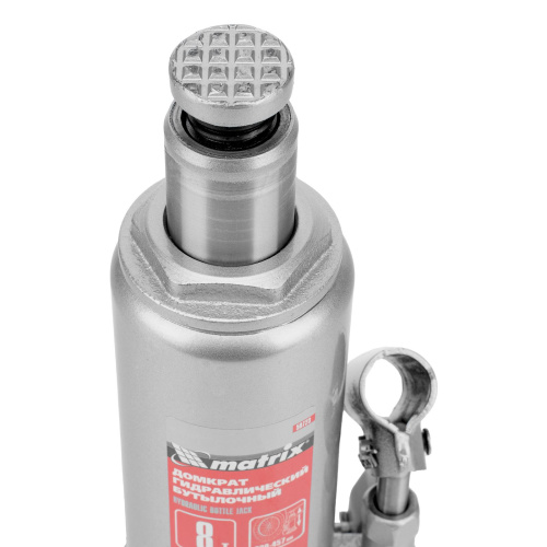 Домкрат гидравлический бутылочный, 8 т, высота подъема 230-457 мм Matrix по ценам производителя в Санкт-Петербурге с доставкой по всей России