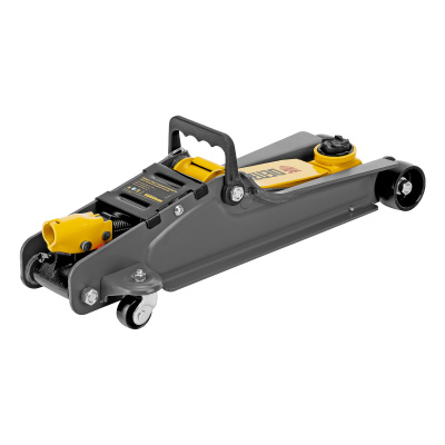 Домкрат гидравлический подкатной с фиксатором, 2,5 т,  85-385 мм, в пласт. кейсе Denzel по ценам производителя в Санкт-Петербурге с доставкой по всей России