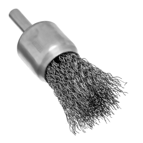 Набор щеток для дрели, 1 Плоская 50мм, 2 Чашки 25-50мм, шпилька, нерж. вит. проволока Denzel по ценам производителя в Санкт-Петербурге с доставкой по всей России