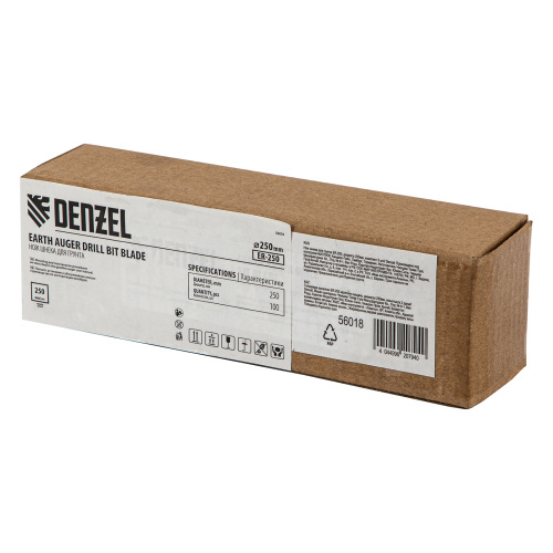 Нож шнека для грунта ER-250, диаметр 250 мм, комплект 2 шт Denzel по ценам производителя в Санкт-Петербурге с доставкой по всей России