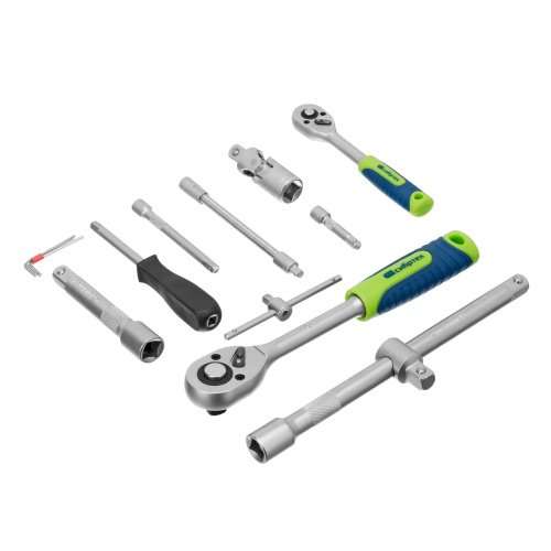 Набор инструментов, 1/2", 1/4", пластиковый кейс, 94 предмета// Сибртех по ценам производителя в Санкт-Петербурге с доставкой по всей России