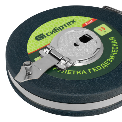 Рулетка геодезическая 20 м х 13 мм, закрытый корпус, фибергласовая лента Сибртех по ценам производителя в Санкт-Петербурге с доставкой по всей России
