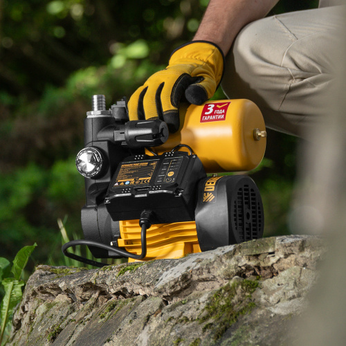 Насосная станция PS500C, 500 Вт, напор 35 м, 2200 л/ч, ресивер 2 л, блок управления Denzel по ценам производителя в Санкт-Петербурге с доставкой по всей России