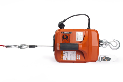 Лебедка электрическая переносная TOR SQ-02 450 кг 4,6 м 220 В с пультом по ценам производителя в Санкт-Петербурге с доставкой по всей России